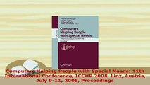 Download  Computers Helping People with Special Needs 11th International Conference ICCHP 2008 Linz Free Books