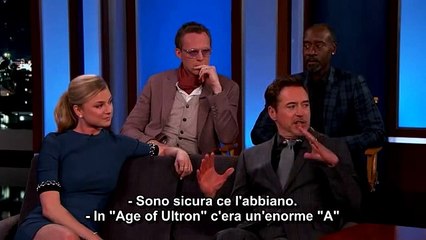 Robert Downey Jr. Has the Avengers "A" - SUB ITA