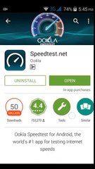 How to check internet speed on android