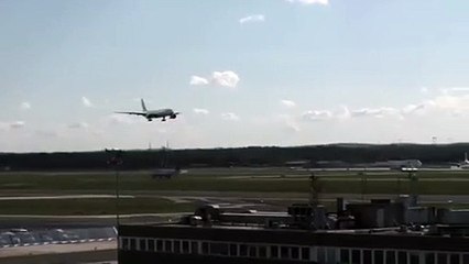 funny airplane landing ever you see before wow cool