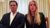 Johnny Depp and his wife Amber Heard expressed remorse in a video message made public by the Australian Department