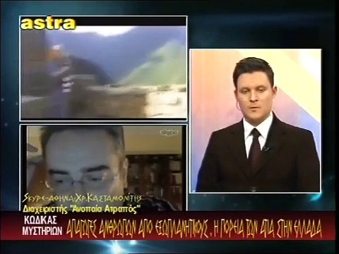 ΚΩΔΙΚΑΣ ΜΥΣΤΗΡΙΩΝ (25-1-2014) ΜΕΡΟΣ 1ο:ΦΑΚΕΛΟΣ UFO ΣΤΗΝ ΕΛΛΑΔΑ.ΠΗΛΙΟ-ΠΡΟΣΓΕΙΩΣΗ(;) ΑΤΙΑ ΣΤΙΣ ΜΗΛΙΕΣ.ΑΡΑΚΟΥΛΑ.