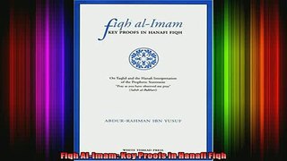 Read  Fiqh AlImam Key Proofs in Hanafi Fiqh  Full EBook