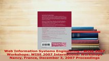 PDF  Web Information Systems Engineering  WISE 2007 Workshops WISE 2007 International  Read Online
