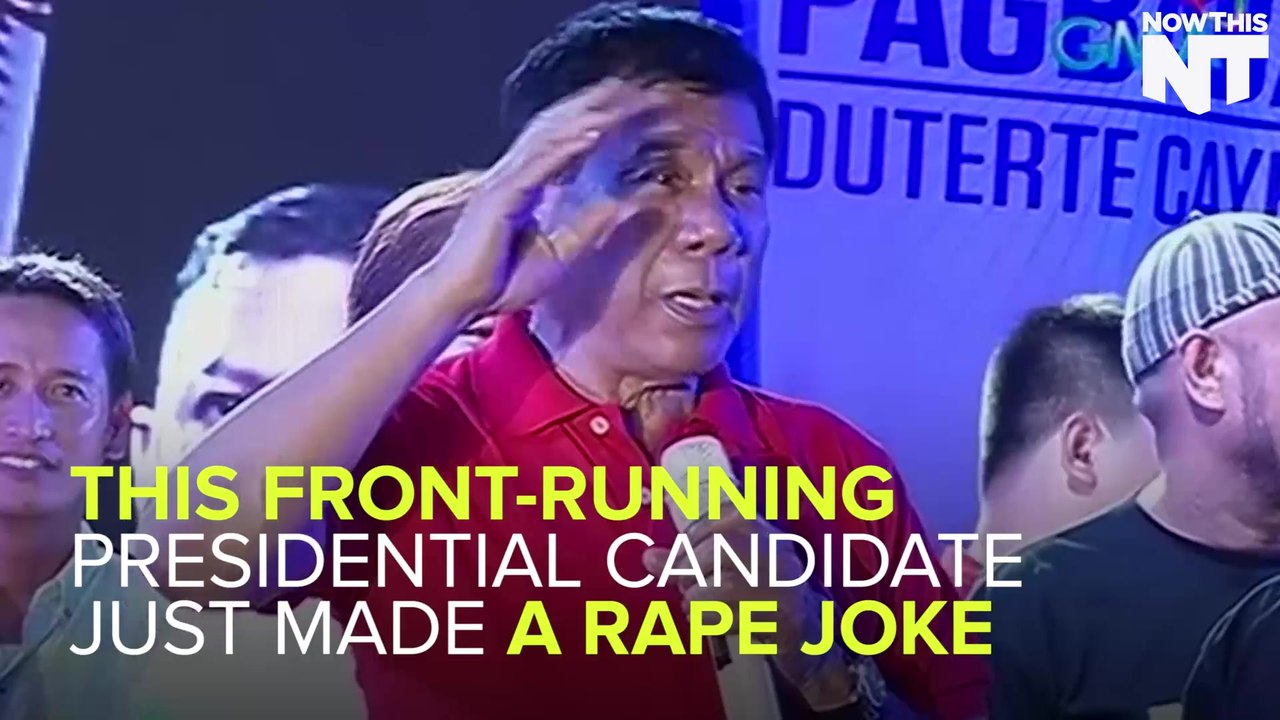 Presidential Frontrunner Makes Gang Rape Joke