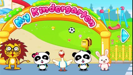 Развивающие мультики.Панда малыш превый раз  в детском саду.Видео для детей от 1 года.