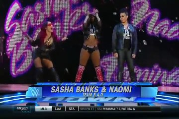 Smackdown Paige & Becky lynch vs Sasha banks & Naomi September 17,2015
