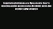 [Read book] Negotiating Environmental Agreements: How To Avoid Escalating Confrontation Needless