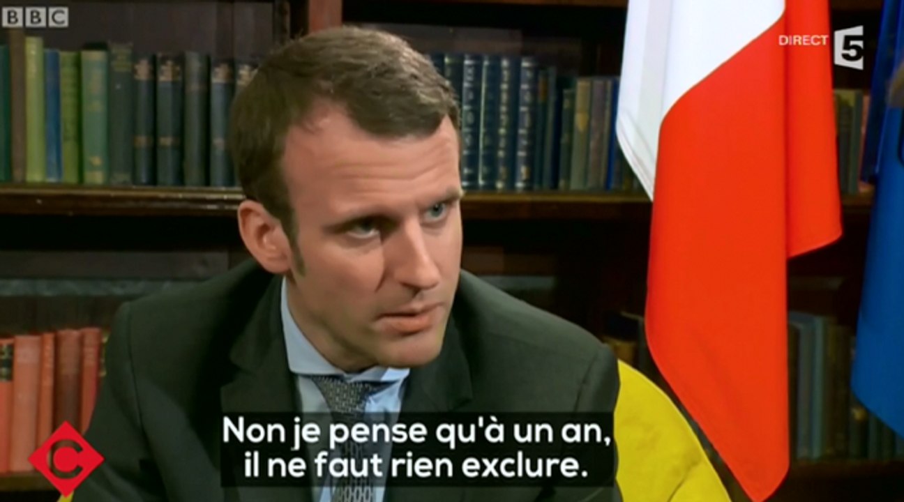 Emmanuel Macron évoque dans un anglais parfait les chances de François Hollande pour 2017