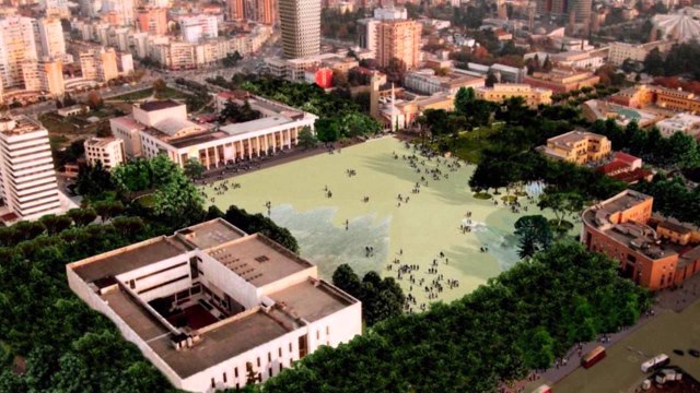 Report TV - Sheshi Skënderbej , Veliaj: Shtohen 20 linja të reja urbanësh në Tiranë