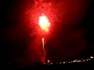 Rimini-Fuochi d'artificio Notte Rosa del 5 luglio 2008