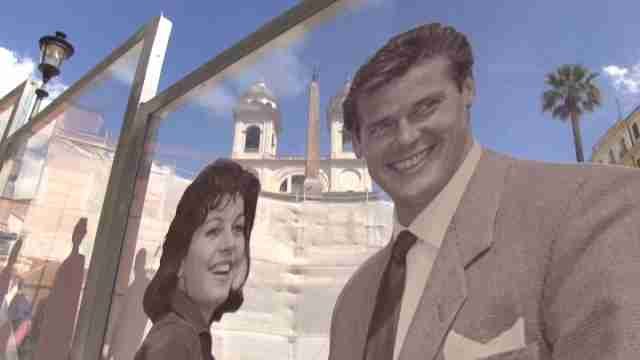 Iconos del cine de la Dolce Vita acompañan las obras de la Plaza de España en Roma