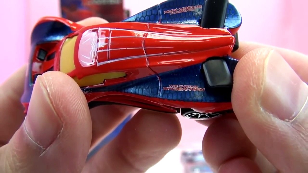 The Amazing Spider man unboxing voitures en jouet Spiderman Hot Wheels | français