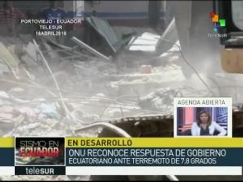 Ministro de Ecuador pide ayuda al mundo: Necesitamos carpas y víveres