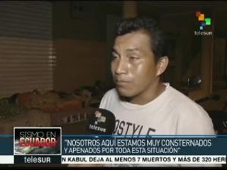Ecuador: habitantes de Manta pernoctan en las afueras de sus hogares