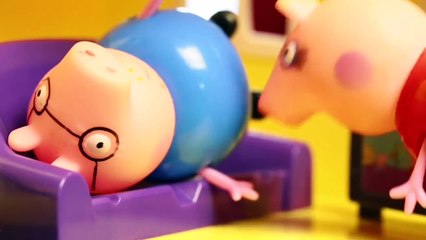 Свинка Пеппа  Мультик с игрушками  Мама Свинка беременная и родила 10 детей  Peppa Pig