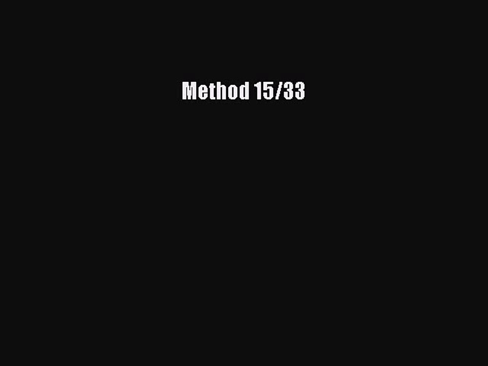 PDF Method 15/33  EBook