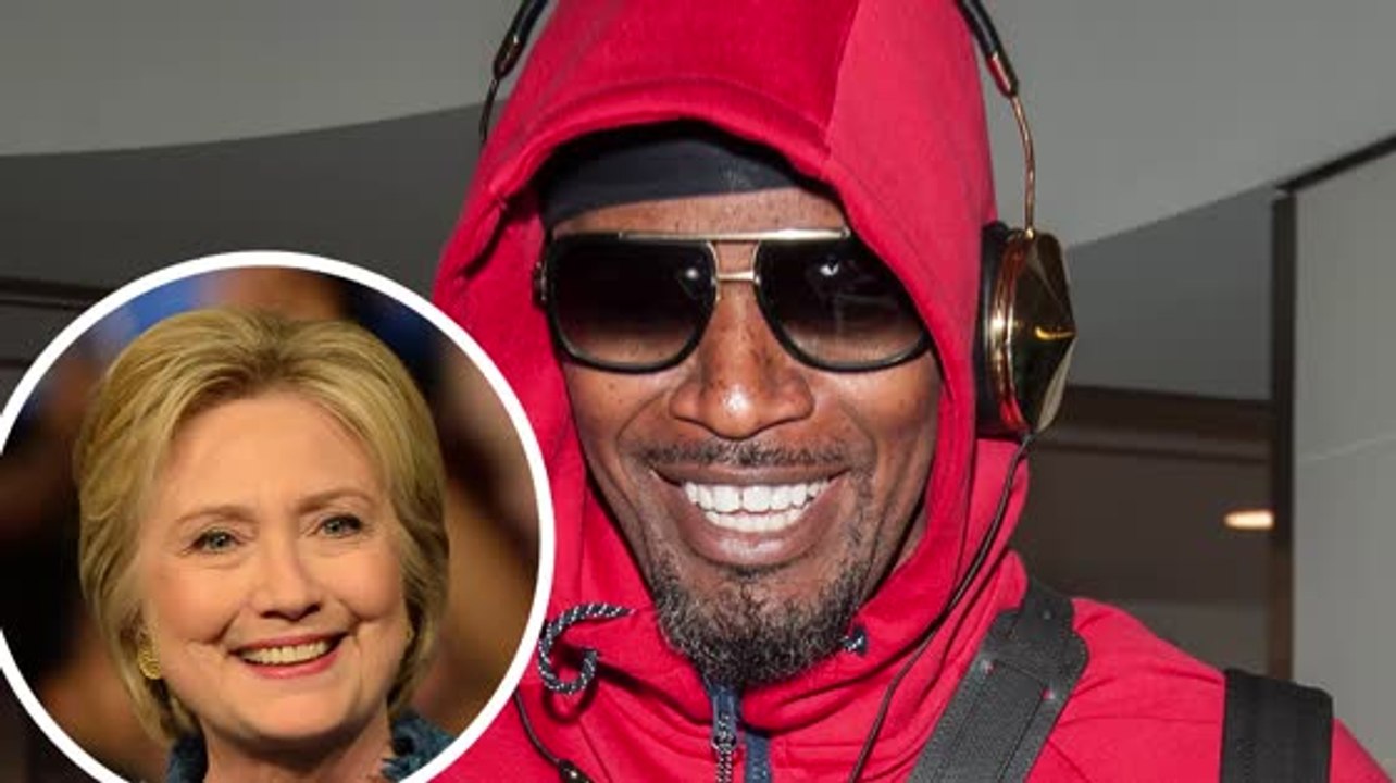 Jamie Foxx steht hinter Hillary Clinton