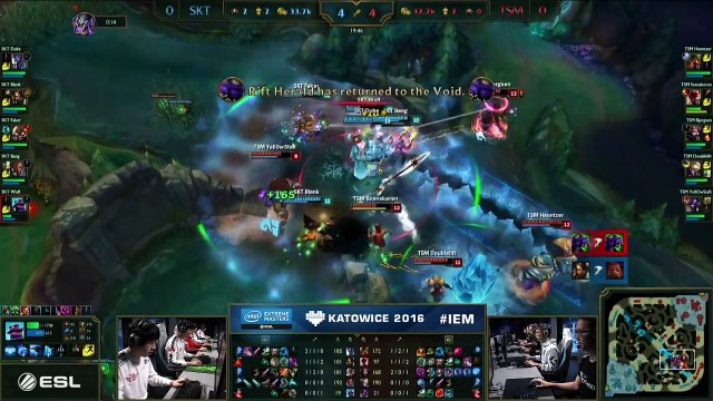 SKT vs TSM Highlights Game 1 IEM 10 Katowice World Championship Semi Finals SK Telecom vs