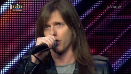 The X Factor greece 2016 - Μιχαλης Λιβας [Dream On - Aerosmith]...15/4/2016