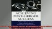 FREE PDF  Achieving PostMerger Success A Stakeholders Guide to Cultural Due Diligence Assessment READ ONLINE