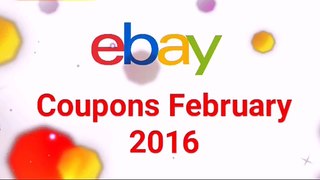 ebay Coupons 29 February 2016