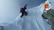 Rare Winter Alpine Ascent On Grandes Jorasses Causes...