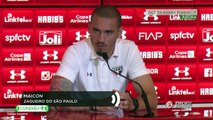 'Espero que eu possa ficar no São Paulo', diz Maicon, zagueiro que tem contrato encerrado no meio do ano