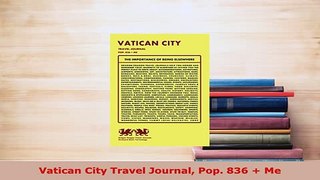 PDF  Vatican City Travel Journal Pop 836  Me Read Online