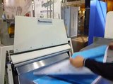 Dual Arm Micro Computer Paper Cutting & Auto Paper Jogger Running at DRUPA