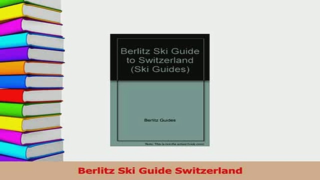 PDF  Berlitz Ski Guide Switzerland Download Online
