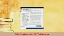 Download  PBX Systems for IP Telephony  Read Online
