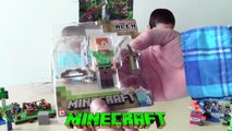 Minecraft Unboxing Steve And Alex Figures Minecraft Figures Toys Kids