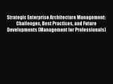 [Read book] Strategic Enterprise Architecture Management: Challenges Best Practices and Future