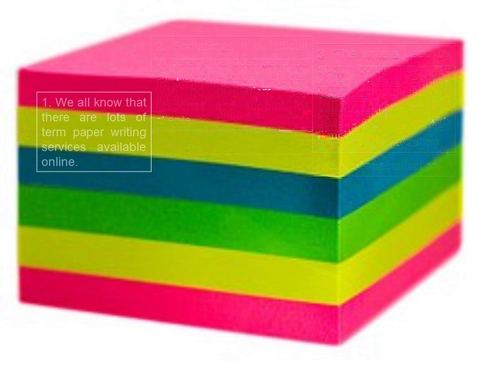 Term Paper Writing Services Can Save a Grade