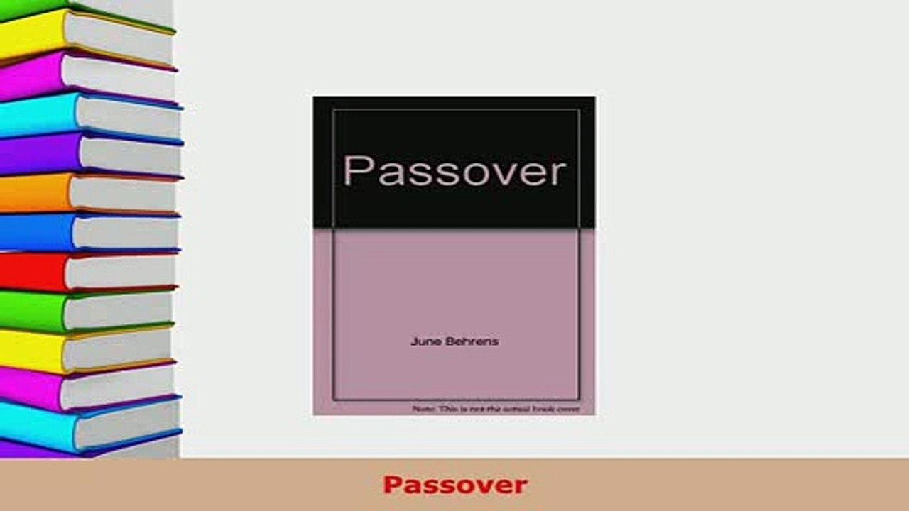 PDF  Passover Free Books