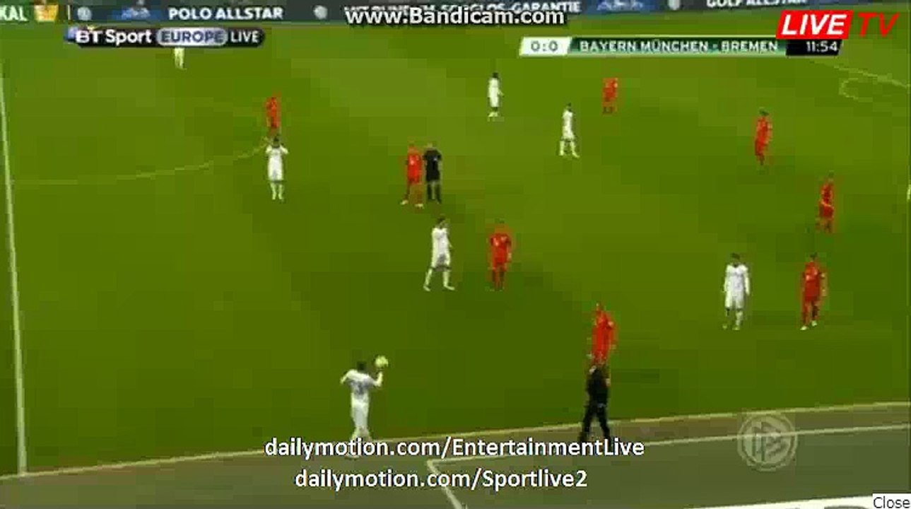 Bayern Munchen 1st BIG Chance - Bayern Munchen 0-0 Werder DFB Lokal