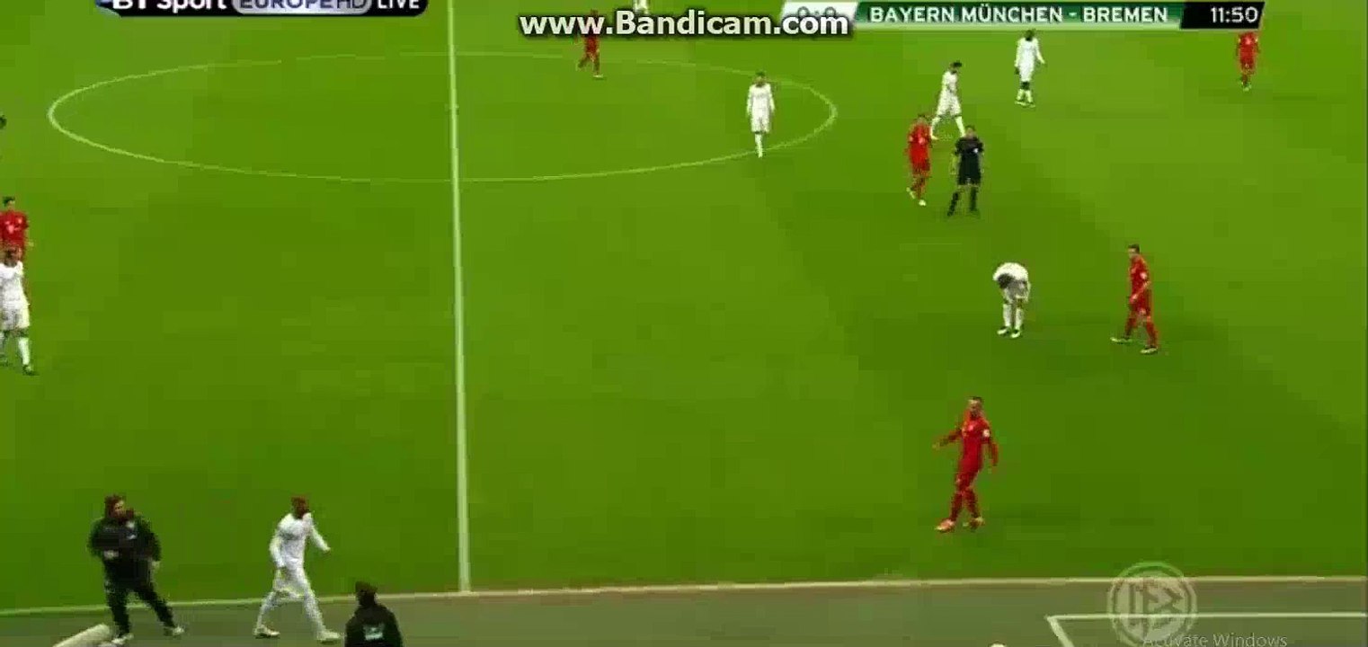 Bayern Munich 1st BIG Chance - Bayern Munich 0-0 Bremen 19-04-2016