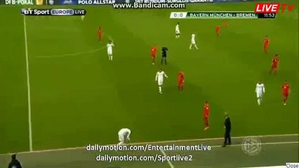 Xabi Alonso Incredible Miss HD - Bayern Munchen 0 - 0 Werder DFB POKAL 19.04