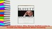 Read  Buffett Beyond Value Why Warren Buffett Looks to Growth and Management When Investing Ebook Free