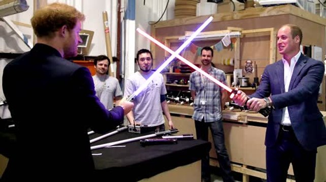 Prince William and Prince Harry Go to a Galaxy Far, Far, Away