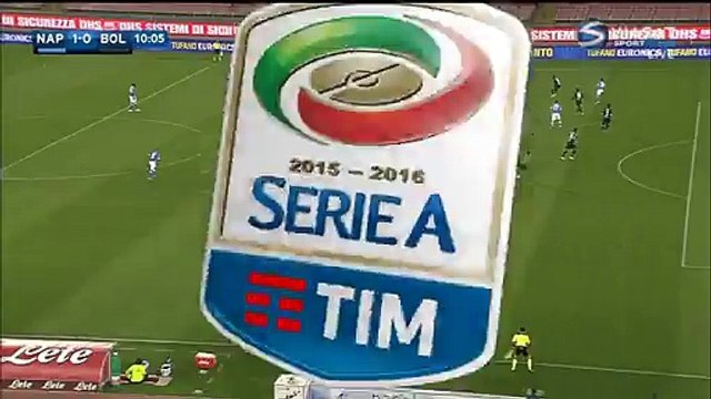 1-0 Manolo Gabbiadini Goal Italy Serie A - 19.04.2016, SSC Napoli 1-0 Bologna FC