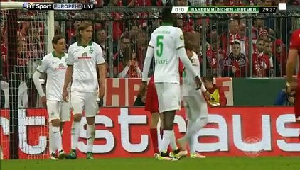 Muller GOAL (1:0) Bayern Munich vs Werder Bremen - 19-4-2016