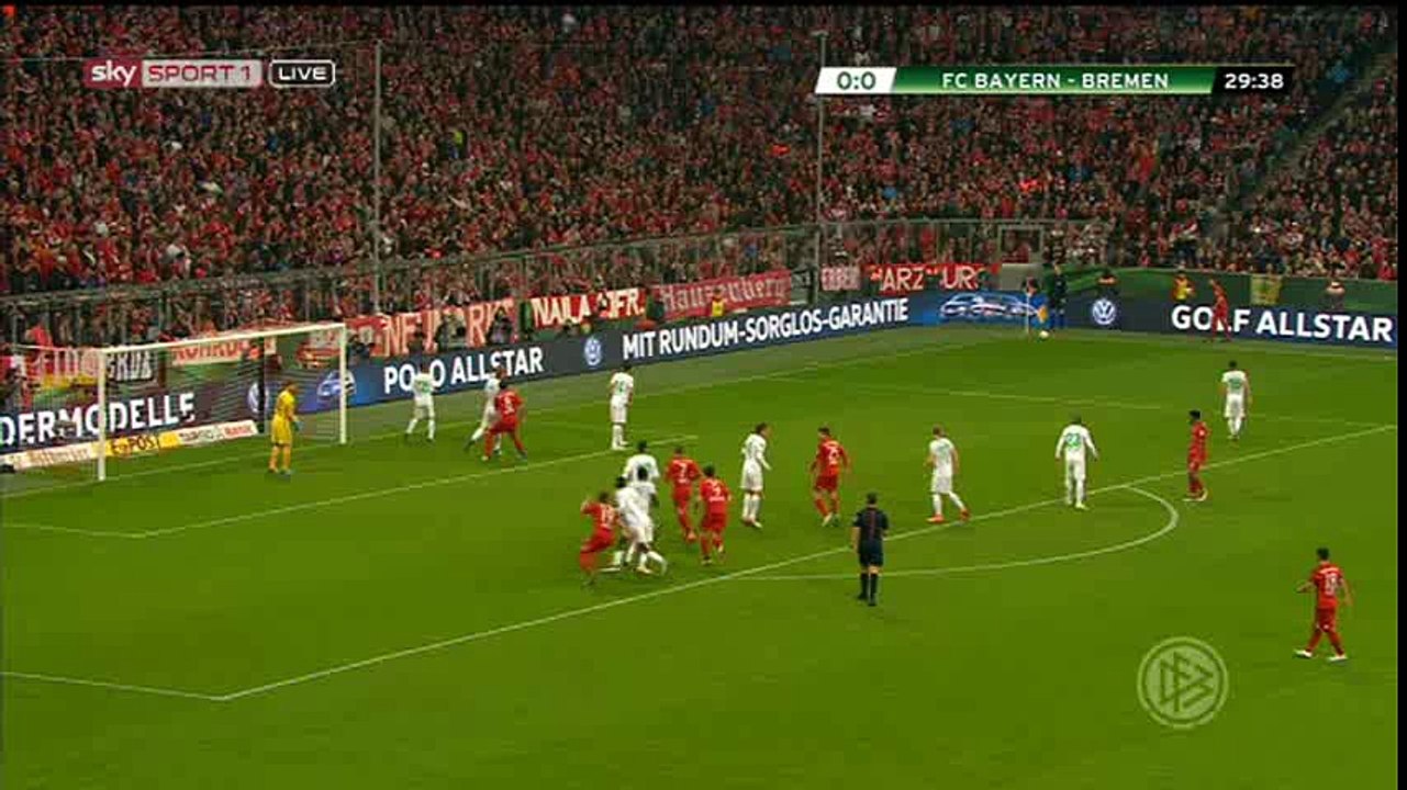 Thomas Muller Goal HD - Bayern Munich 1-0 Werder Bremen - 19-04-2016