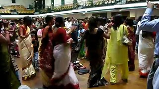 Durga Puja 2009 London - Dancing after Sindoor Khela @ York Hall Sanaton Association