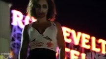 Sexy Zombie Prank Scares The Shit Out Of These Leering Men