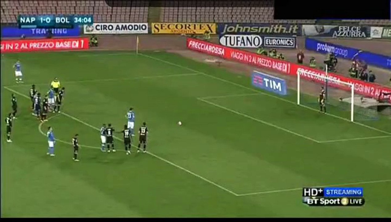 Goal Manolo Gabbiadini - SSC Napoli 2-0 Bologna (19.04.2016)