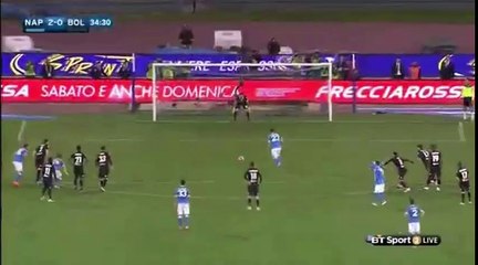 Manolo Gabbiadini Penalty Goal SSC Napoli 2-0 Bologna 19.04.2016