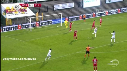 Steve de Ridder Goal HD - Oostende 2-2 Waregem - 19-04-2016