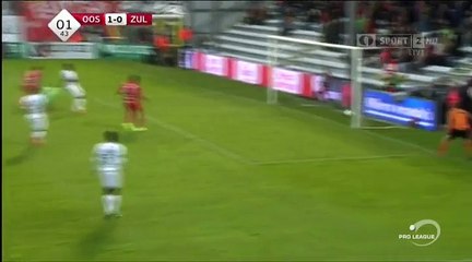 Yassine El Ghanassy Goal HD - Oostende 1-0 Waregem - 19-04-2016